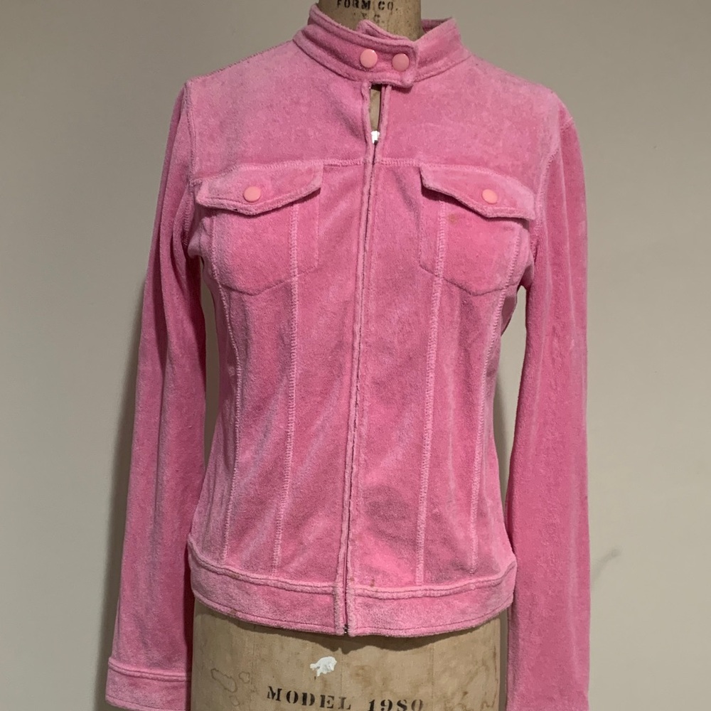 Juicy Couture  Pink Women's Jacket size L. All the photos are self explanatory.